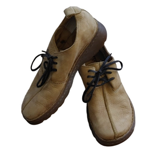 Born 9.5 Tan Nubuck Leather Oxford Shoes Comfort Casual Lace Up EU 41